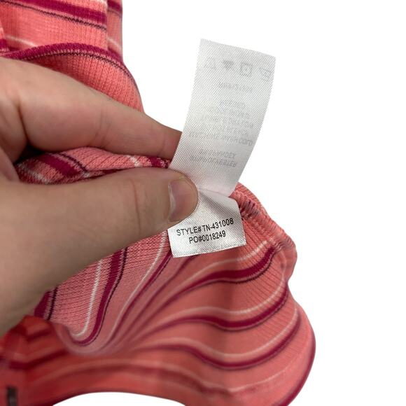 Title‎ Nine Racerback Tank Striped Adventure Awaits Summer Top Size L - Picture 6 of 6